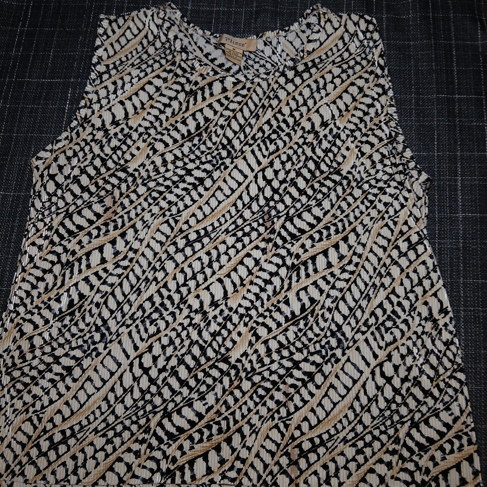 Animal Print Sleevless Top